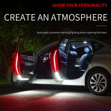 AutoGlow 120cm LED Door Safety Lights – Welcome & Warn